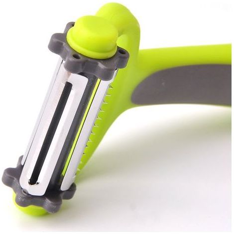 Fruit Vegetable Stainless Steel Peeler Melon Potato Carrot Cucumber Multifunction Grater 3 in1 Peeler Slice Home Kitchen Tool (1/4)