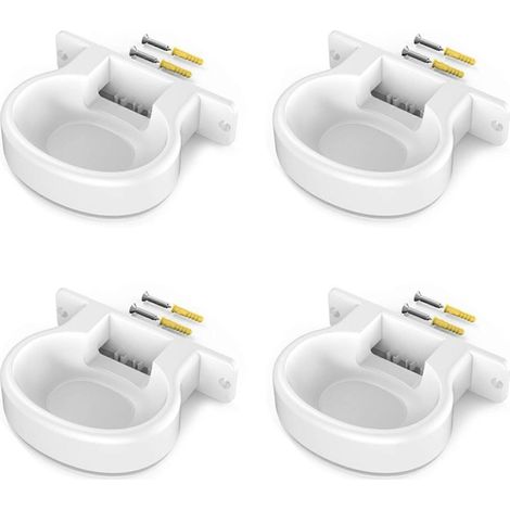 Support mural compatible avec l'enceinte connectée Google Nest WiFi Pro, base de rangement murale, lot de 4 (EP)WHBYV (1/4)