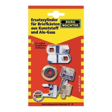 Cylindre serrureBK 92 K SB pour boite aux lettres plastique (1/3)