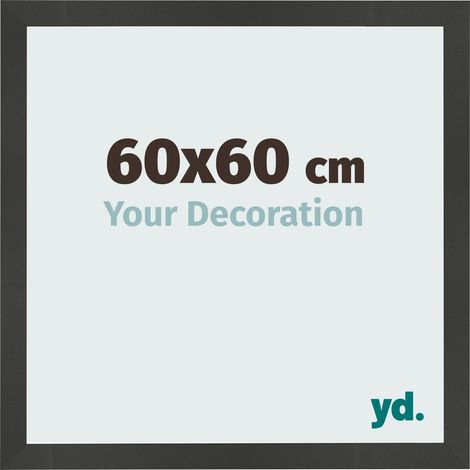 yd. - Cadre photo 60x60 - Anthracite - MDF - Bologna (1/5)