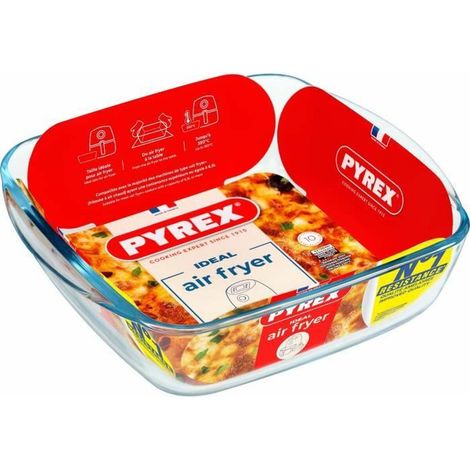 Pirofila da Forno Pyrex Trasparente Vetro Borosilicato Quadrato (1/4)