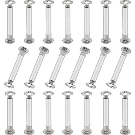 20 Paires M5 Vis Assemblage Meuble avec Boulon, Vis de Raccordement Avec Manchon Fileté M4 Idéales pour Connecter des Meubles (1/5)