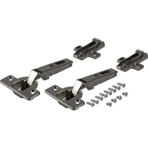 ACCURIDE 1432 Scharnierset für innenliegende Türen, Stahl vernickelt (1/2)