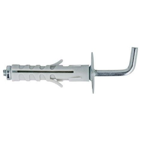 Tasselli in nylon Diam. 9 x 40 con gancio lungo 6 pz.