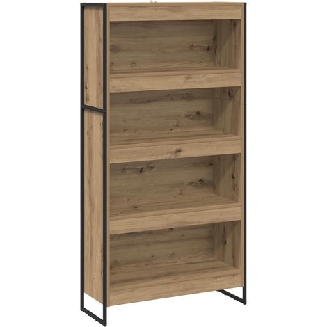 Maison Exclusive - Estantería para libros 2 pcs Roble Artesanal 8 (1/5)