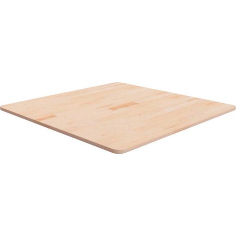 Plateau De Table Plan de travail - carré 80x80x1,5 cm Bois chêne massif non traité BV584019 - BonneVie (1/3)