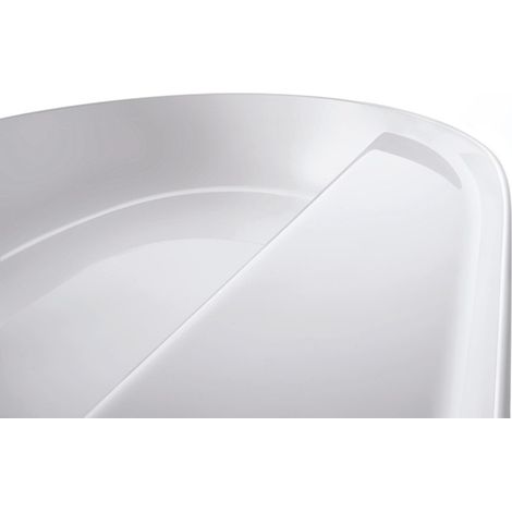 Vasque à poser DU Luv 700mm, sans trop-plein, avec bonde, 1 bonde, blanc/sable sdm.