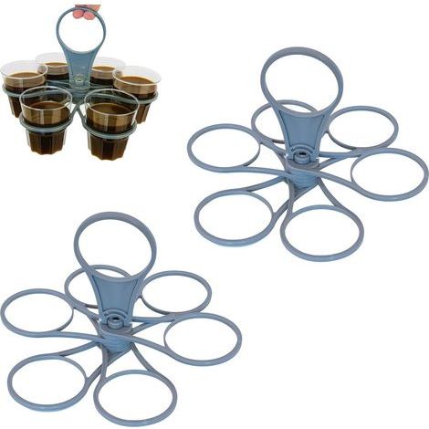 STFU Set of 2 cup holders with handle, cup holder, cup holder, cup holder, for festival 2.0, foldable, with handle, for outdoor activities (1/5)