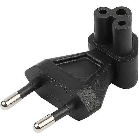 Adaptateur secteur ue mâle à 2 broches C5 femelle vers Iec 320, fusible 2,5a, convertisseur ue (1/5)