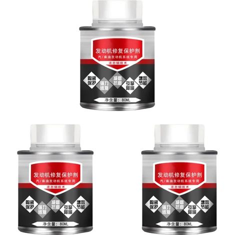 Additif pour huile moteur, réduction du bruit, protection anti-usure, 80mlx3pcs (1/2)