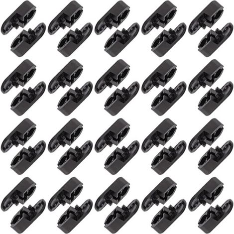 Retail price: 50 pieces (25 pairs) of black beaded fasteners, 4.56mm, POM beaded connectors, vertical curtain beaded fasteners. (1/5)