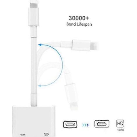 Adaptateur compatible Type-C vers HDMI, hub Type-C, convertisseur audio et vidéo numérique haute définition 1080p. (1/4)