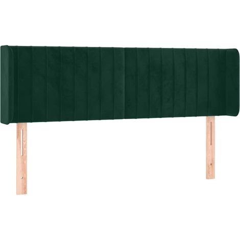 Maison Exclusive - Cabecero de terciopelo verde oscuro 147x16x78/ (1/5)