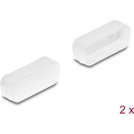 Delock Cubierta protectora para D-Sub 15 macho 2 piezas en transparente