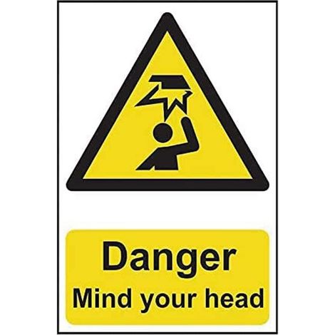Danger Mind Your Head - PVC 200 x 300mm SCA1150 (1/2)