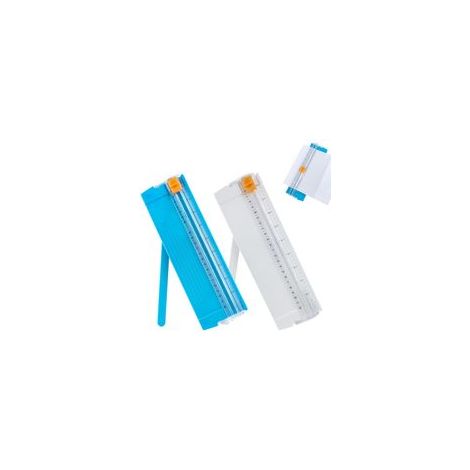 2 Pièces Bleu Ciel et Blanc,Massicots Guillotine A3, Masicoteuse A4 Coupe Papier Professionnel, Guillotine Papier Massicot A4 pour Bureau Artisanat Photos Scrapbooking