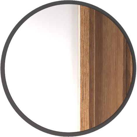 Spiegel Rebecca Mobili Anbar 60x60x2 Spanplatte Glas Dunkelgrau Modern