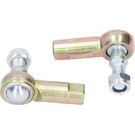 2 x 8 mm Spurstangenköpfe, universelles Kugelgelenk aus Stahllegierung für Quad, Geländemotorrad, ATV und 110-cm³-Kart