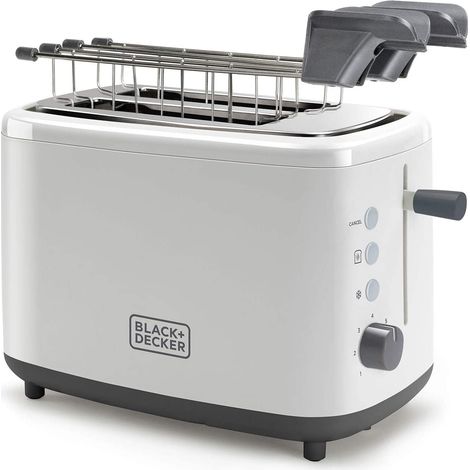 Tostapane tostiera colore bianco Black Decker 820w BXTOA820E