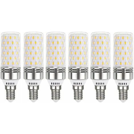 SABIR Ampoule LED E14 Blanc Chaud 3000K, Ampoules E14 Mais LED 12W Équivalent 100W Ampoule Incandescente, 360° Lumière Ampoules Culot a Vis Edison E14, Non Dimmable, Lot de 6 (1/5)