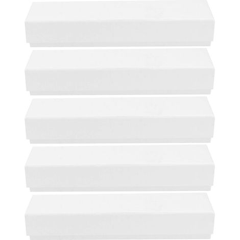 Lot de 5 étuis à crayons pour étudiants, boîte en papier pour ranger les crayons, cadeau idéal pour les étudiants-16.5X4.5CM-White (1/3)
