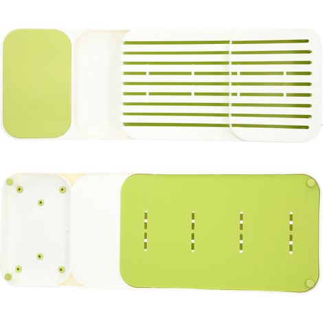 Porte-couteaux, étagère de rangement pour tiroir, plateau pour couverts et ustensiles de cuisine (1/5)
