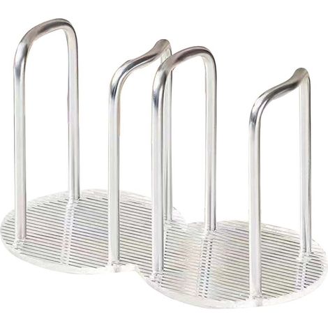 Soporte para tazas, estante de almacenamiento para mesa de centro, organizador de tazas de té, accesorios de cocina y oficina - 1 plateado