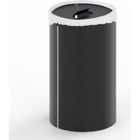 Lineabeta - Runder Wäscheständer Bandoni aus schwarzem Aluminium mit Tasche