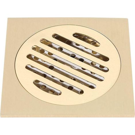 Siphon de douche Drain de plancher en laiton Drain de sol Insert de plancher avec égouttoir amovible pour Salle de bain cuisine Garage sous-sol-Fei Yu (1/3)