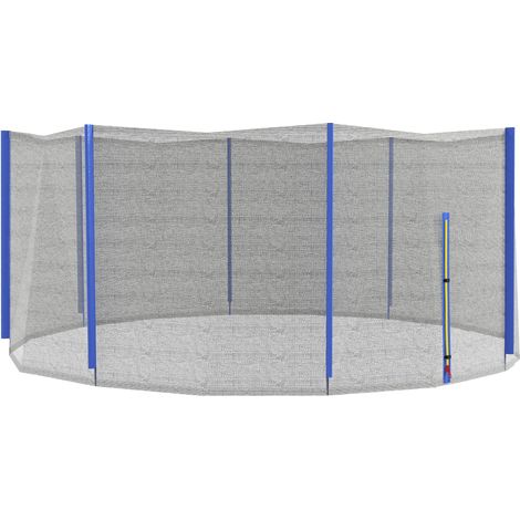 Filet de rechange pour trampoline Ø 366 cm, 8 poteaux droits, filet de protection avec fermeture à glissière (1/5)