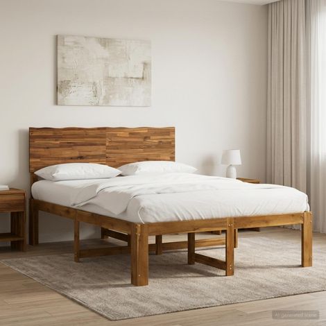 Cama doble con cabecero ROSTOCK Natural 120 x 190 cm (1/5)
