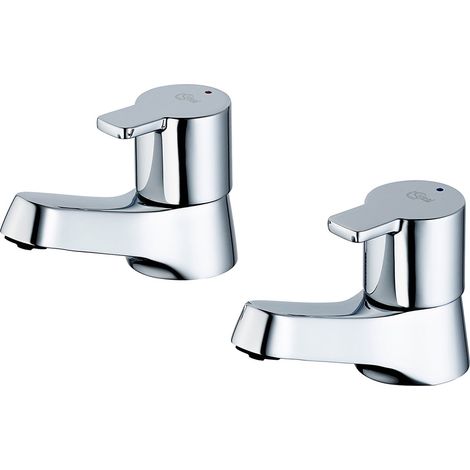 Ideal Standard Calista Basin Pillar Taps Pair - Chrome (1/4)