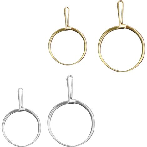 Outil Anneau à Doigts en Acier 4pcs pour Expérience D'essayage en Bijouterie, Pince de Serrage pour Gemmes et Pierres (1/5)