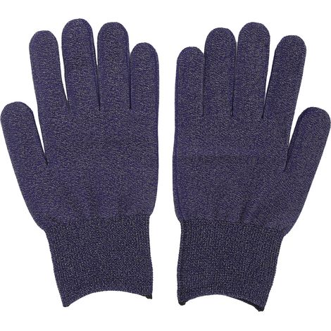 Gants de travail anti-statiques en fibre argentée professionnels - Accessoire de protection (Bleu foncé) (1/5)