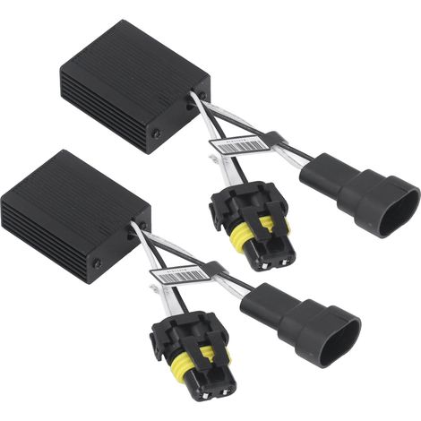 C14 9006 Zubehörset: 2 LED-Scheinwerferlampen mit Canbus-Decoder und Fehlerkorrektur (1/5)