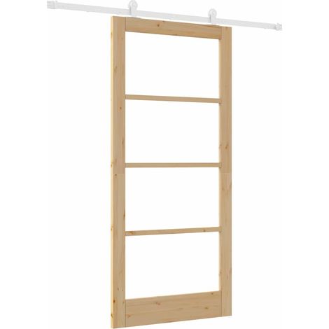Maison Exclusive - Schiebetür ORKDAL Natur 93 x 202 cm Massivholz
