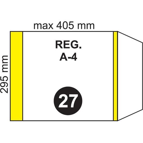 Verstellbare A4-Reisehülle Nr. 27 (20 Stück)