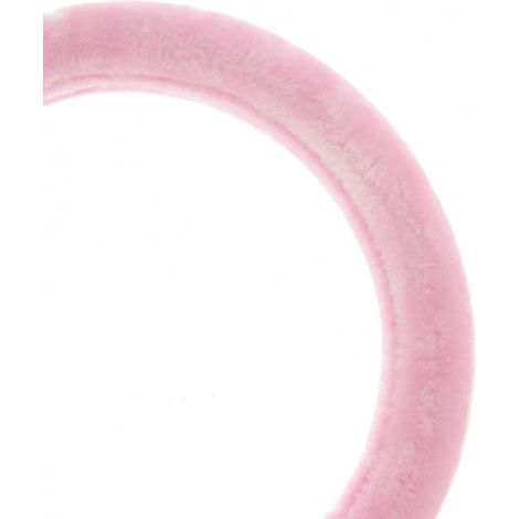 Couvre volant - 37-39cm - Textile pinky - Fourrure Rose (1/3)