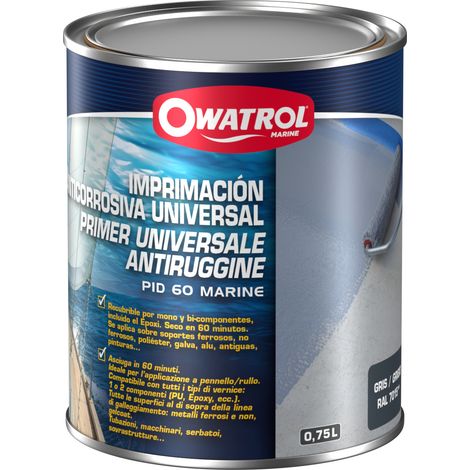 Imprimación anticorrosiva universal Owatrol PID 60 Marine Gris (RAL 7015) 0,75 litro (1/2)