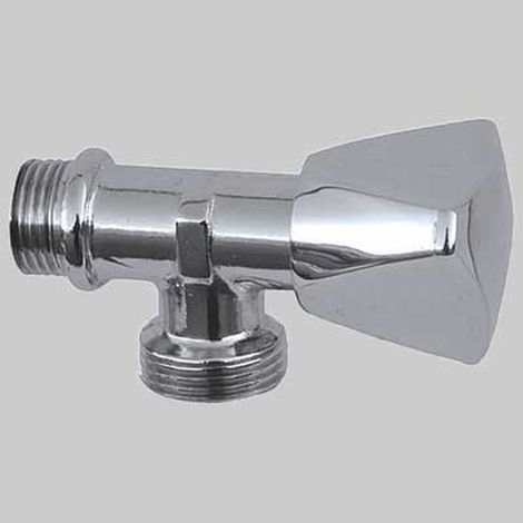 RUBINETTO PER LAVATRICE A VITONE - 1/2x3/4 cromato