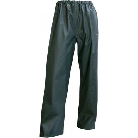 Pantalon de pluie Tonerre imperméable polyuréthane pvc kaki foncé
