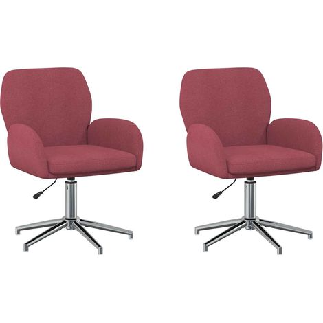 Sillas de escritorio giratorias 2 uds. 54 x 58 x 90 cm Tela vidaXL (1/5)