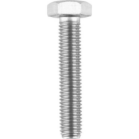 Tornillo De Presión DIN 933 ZINCADO M12 x 100mm Rosca Métrica  - Pack 50 Uds.