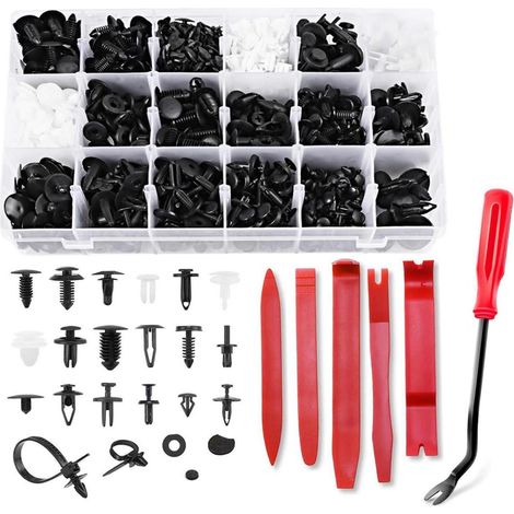 716-teiliges Kfz Auto Befestigung Clips Set mit Demontage Werkzeug (1/5)