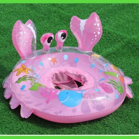Bouée Piscine - Siège Gonflable Bébé Forme Crabe - PVC Sécurité Non Toxique - Pour Enfants 6 à 30 Mois - 1 Pièce (1/4)