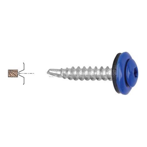 Vis de bardage acier cémenté tête cylindrique bombée torx T20 laquée Belvis Bois. gris anth RAL7016 4.9x35mm. 100 p - ETANCO L.R. (1/3)