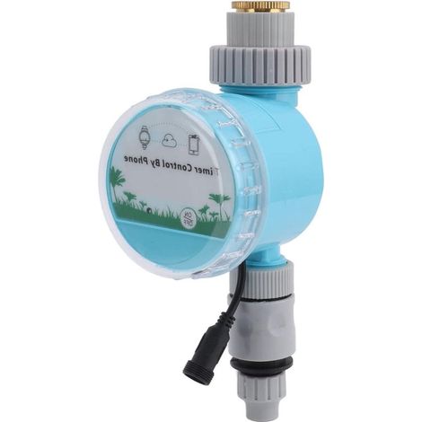 Intelligenter Bewässerungscomputer – Automatische Bewässerung – Gartenbewässerung – WLAN- und Bluetooth-Steuerung – 13 x 12 x 10 cm – Grau (1/5)