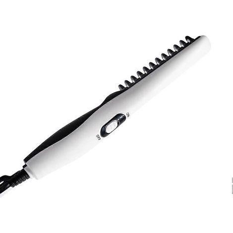 Brosse lissante multifonction pour cheveux, compatible avec un usage domestique, blanche, 23 x 3,5 x 3,5 cm, système de chauffe rapide, 1 unité (1/3)