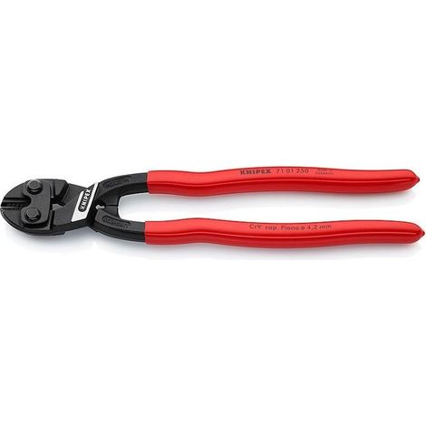 KNIPEX 71 01 250 CoBolt® XL Tronchese a doppia leva rivestiti in resina sintetica atramentata nera 250 mm