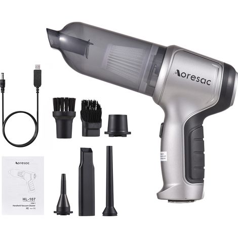 Aoresac Mini kabelloser tragbarer Autostaubsauger, leistungsstarker bürstenloser Motor mit 20.000 Pa, 2 Saugstufen, eingebauter Akku mit hoher Kapazität zur Reinigung von Tierhaaren im Auto, zu Hause  (1/4)